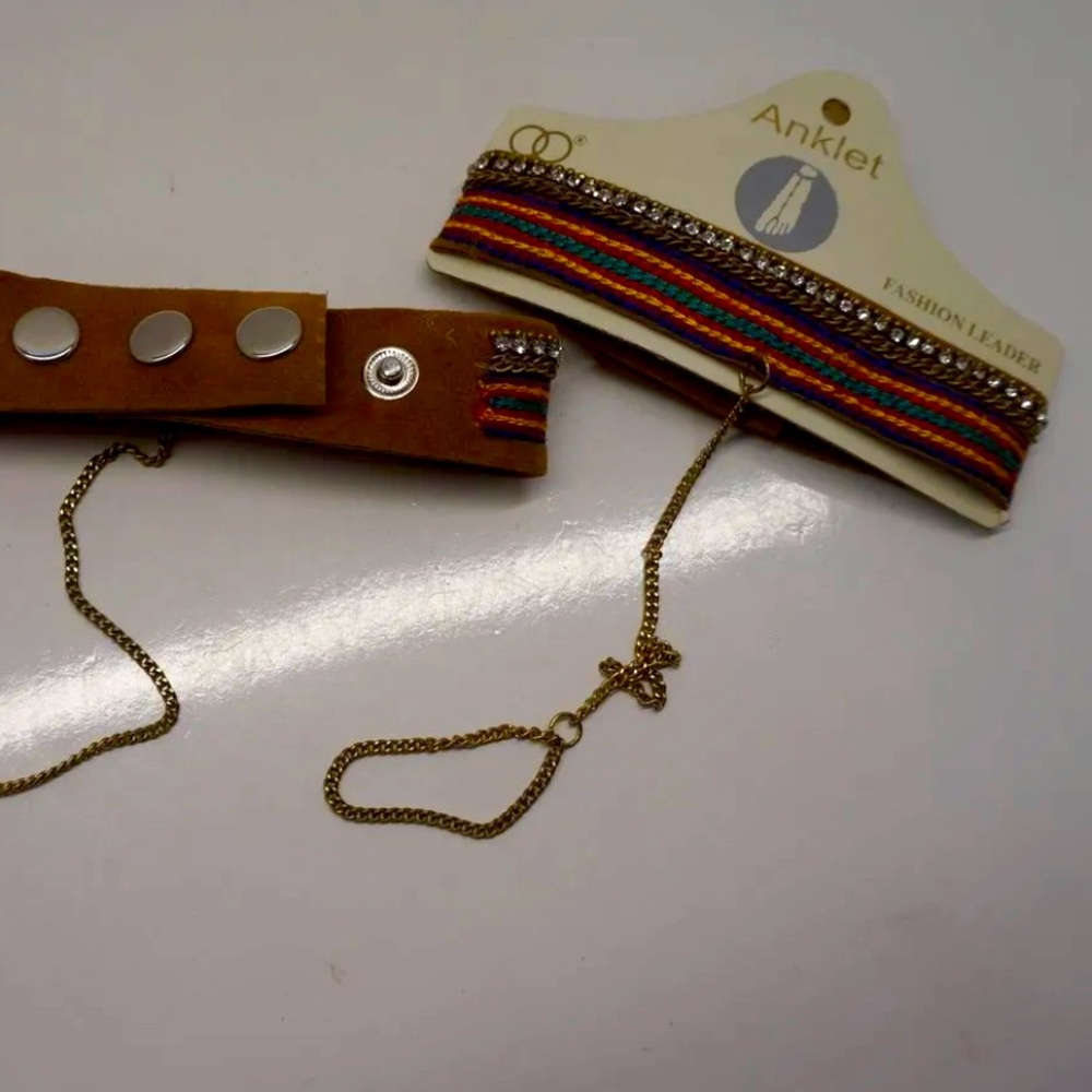 Boho Slave anklet/ankle bracelet - pair